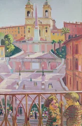 Spanish Steps and the Trinità dei Monti Church, Rome